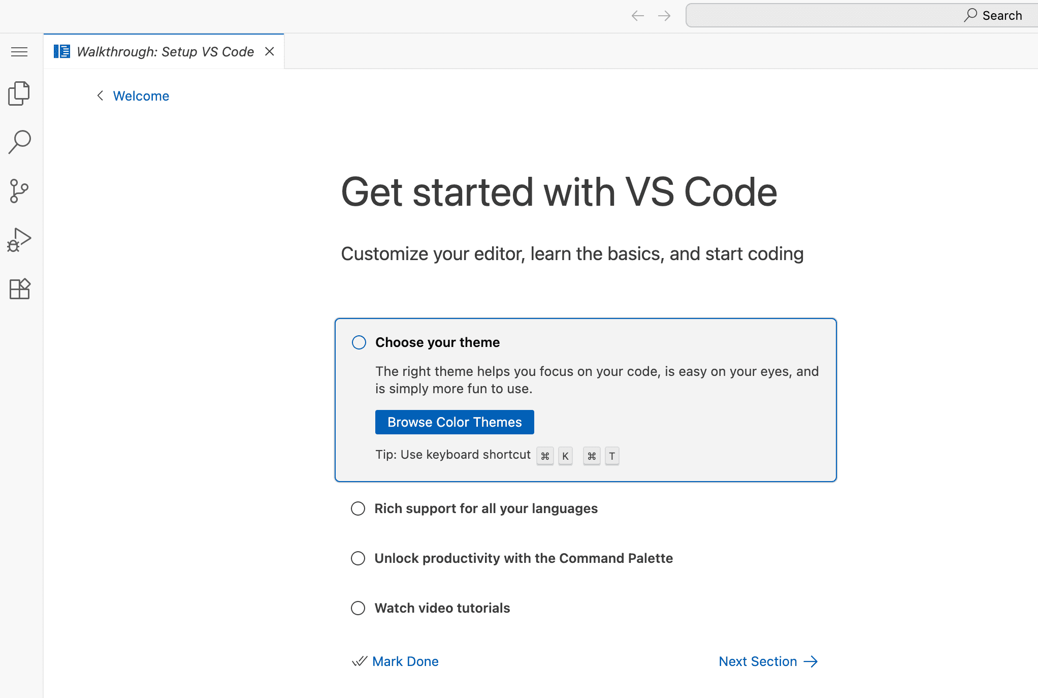 The code-server UI running on your tailnet.